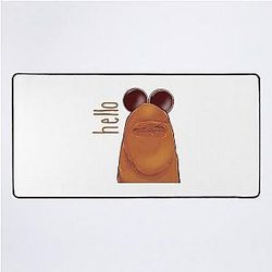 Hello Marcus the Worm Desk Mat