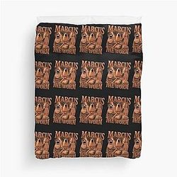 Marcus the Worm Cartoon art duvet cover