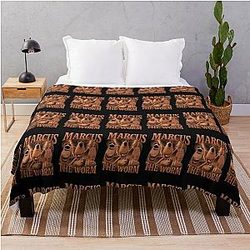 Marcus Worm Poster Art Throw Blanket