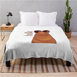 Hello Marcus the Worm Throw Blanket
