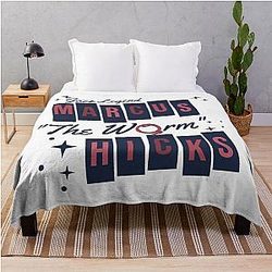Jazz Legend Marcus Hicks Throw Blanket