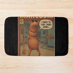 Marcus The Worm Retro Parody Bath Mat