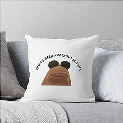 There's been a number of injuries Marcus The Worm Throw Pillow