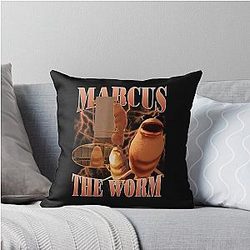 Marcus The Worm Vintage 90s Throw Pillow