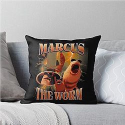 Marcus Worm Throw Pillow
