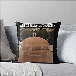 Marcus the Worm Where is Jimbo James Meme Throw Pillow