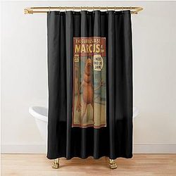 Marcus the Worm Retro Parody Shower Curtain