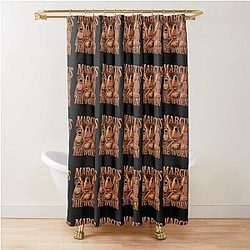 Marcus Worm Cartoon Shower Curtain