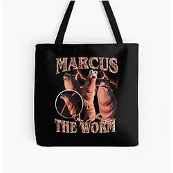 Marcus Worm Funny Bootleg All Over Print Tote Bag