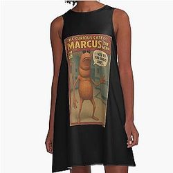 Marcus the Worm Comic A-Line Dress