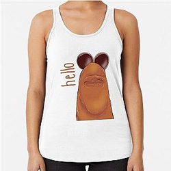 Hello Marcus Worm Racerback Tank Top