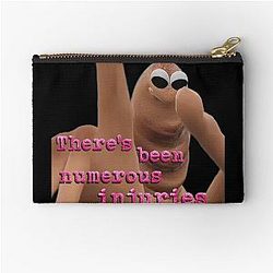 Marcus the Worm There's Been Injuries Zipper Pouch