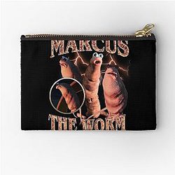 Marcus The Worm Funny Memes Bootleg Zipper Pouch