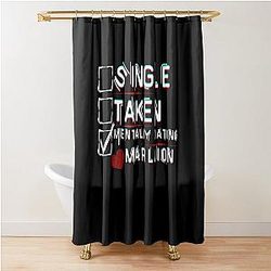Mentally Dating Marillion Shower Curtain