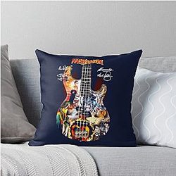 Marillion Guitar Signatures Throw Pillow