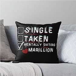 Mentally Dating Marillion Throw Pillow