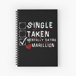 Mentally Dating Marillion Spiral Notebook