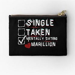 Mentally Dating Marillion Zipper Pouch is cleaned up to be : Mentally Dating Marillion Pouch