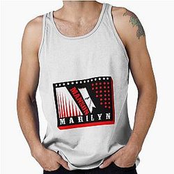 3D Art Marilyn Manson 90s Music Lover Tank Top