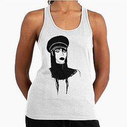 Marilyn Manson black Racerback Tank Top