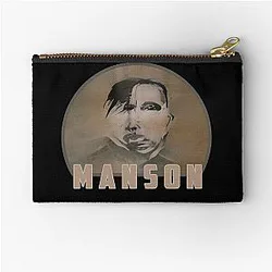 Marilyn Manson Fine Art Portrait Dark Gothic Marilyn Manson Zipper Pouch