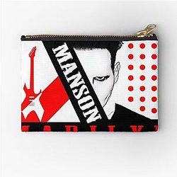 90s Music Marilyn Manson Music Lover Zipper Pouch