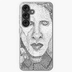 Marilyn Manson Stippling Art Samsung Galaxy Case
