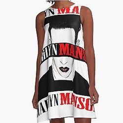 Marilyn Manson 
American singer 
Real Name Brian Warner 
A-Line Dress