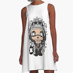 Marilyn Manson Inspired Pop Art A-line Dress