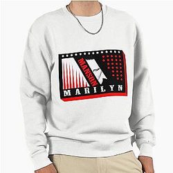 3D Art Marilyn Manson  90s Music Lover Pullover Sweatshirt