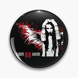 Marilyn Manson Classic T-Shirt - A Tribute to the God of Shock Rock Pin
