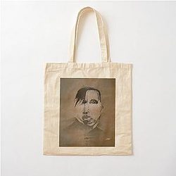 Marilyn Manson Fine Art Portrait Dark Gothic Marilyn Manson Cotton Tote Bag
