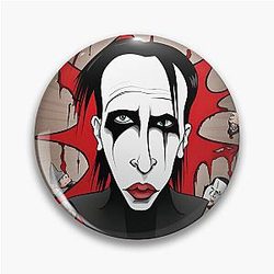 Cartoon Marilyn Manson Pin