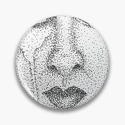 Marilyn Manson Stippling Art Pin