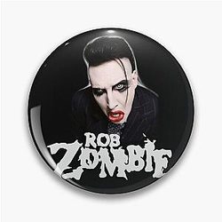 Rob Zombie Marilyn Manson Pin