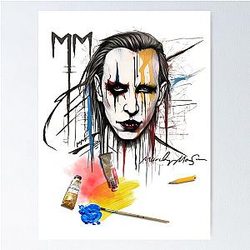 Marilyn Manson in Poster