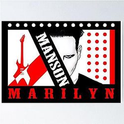 90s Music Marilyn Manson Poster