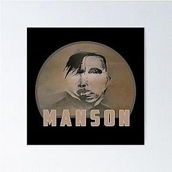 Marilyn Manson Fine Art Portrait Dark Gothic Poster