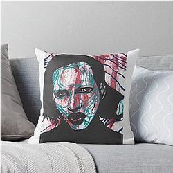 Marilyn Manson Throw Pillow