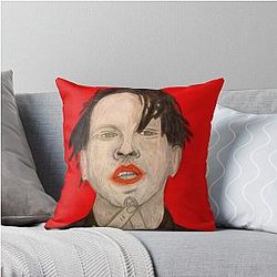 Marilyn Manson Throw Pillow