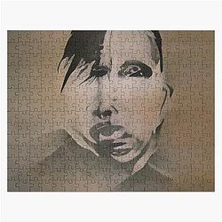 Marilyn Manson Fine Art Portrait - Dark Gothic Jigsaw Puzzle