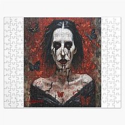 Elegant Nightmare: Marilyn Manson in a Theatrical Inferno Puzzle