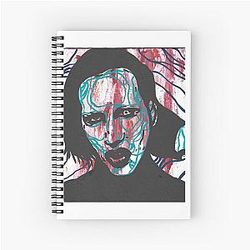 Marilyn Manson Spiral Notebook