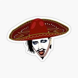 Mariachi Marilyn Manson Sticker