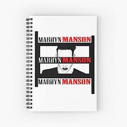 Marilyn Manson 
American singer 
Real Name Brian Hugh Warner 
Spiral Notebook