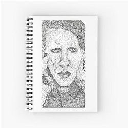 Marilyn Manson Spiral Notebook