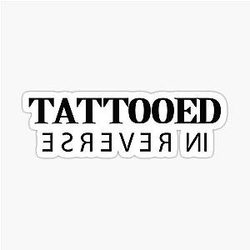 Tattooed in Reverse Marilyn Manson Stickers