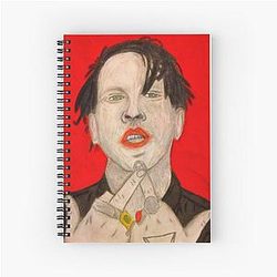 Marilyn Manson Spiral Notebook