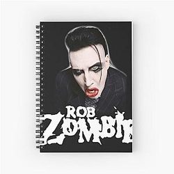 Rob Zombie Marilyn Manson Spiral Notebook