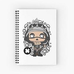 Marilyn Manson Pop Art Spiral Notebook